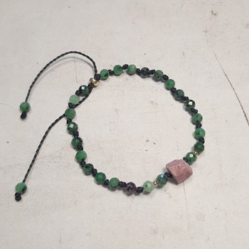 Bracelet en Zoisite et Rubi Litha