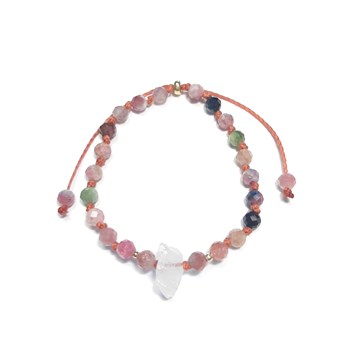 Bracelet en Tourmaline et Cristal de Roche Litha