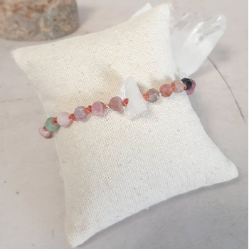 Bracelet en Tourmaline et Cristal de Roche Litha
