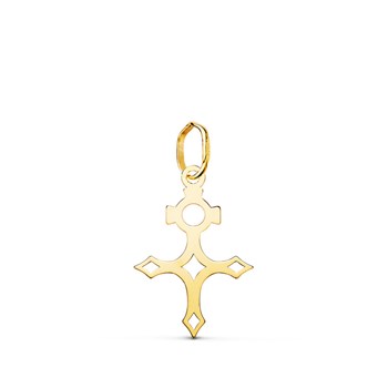 Pendentif Médaille Or 18 Carats 750 Jaune - Croix du Sud - Chaine Offerte - Petite Taille