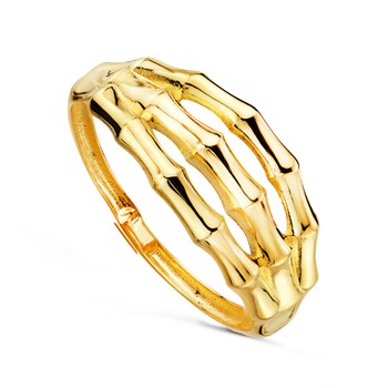 Ring 18 Karaat Goud 750 Geel - Bamboe motief