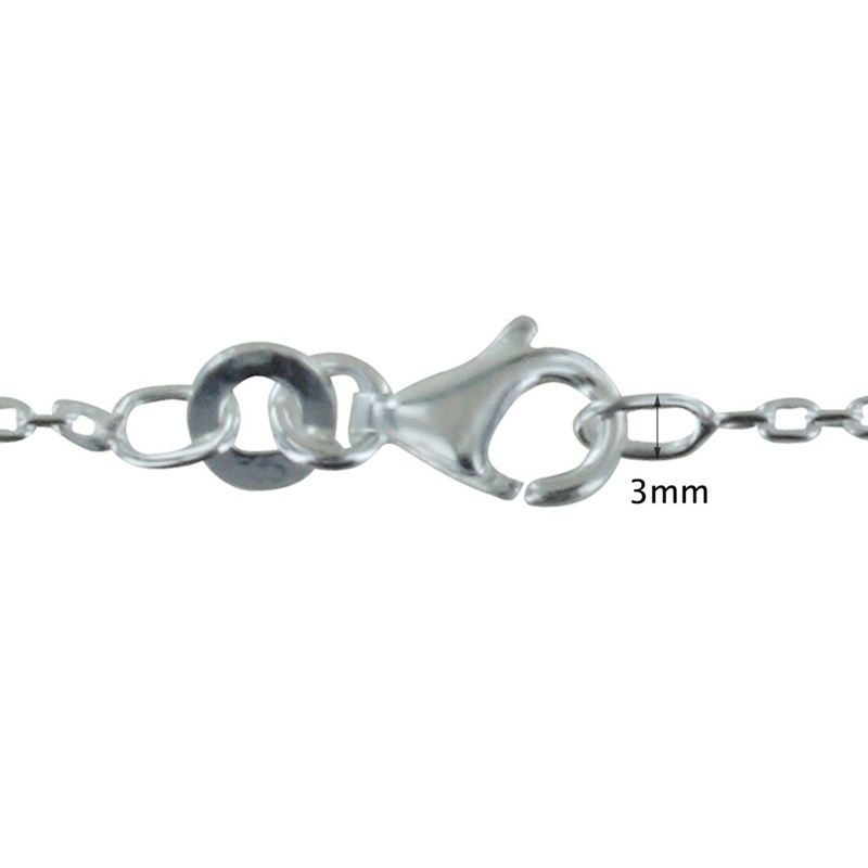 Chaine en Argent 925/1000 Maille Forçat 1mm - vue 3