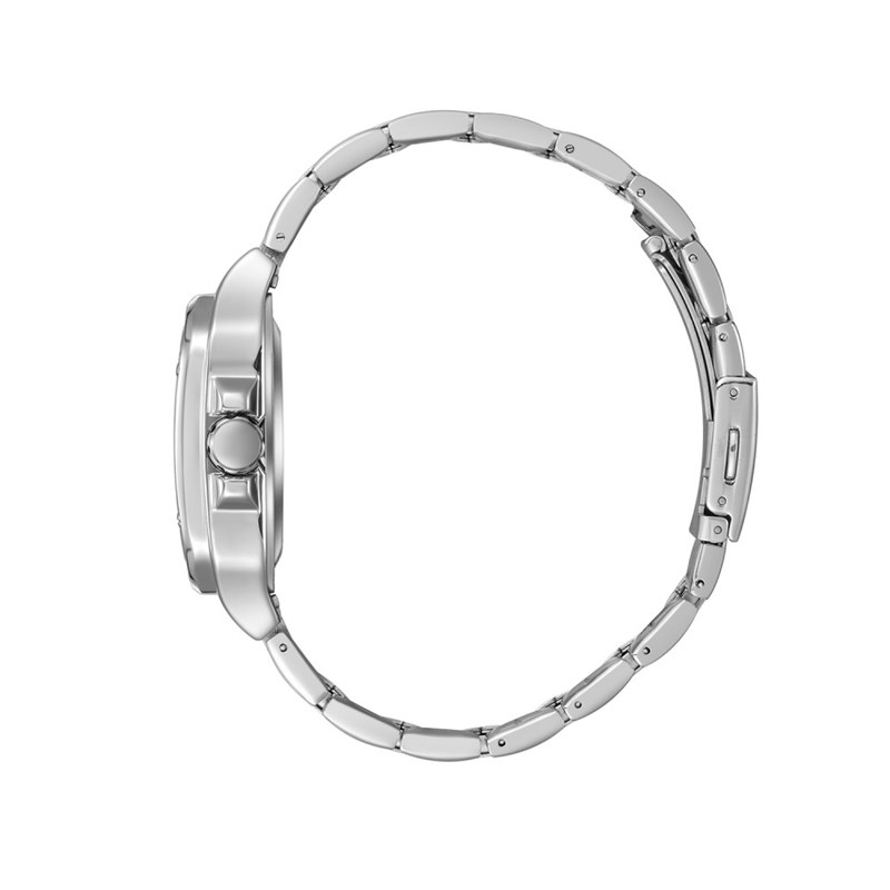 EDWARD - Montre Homme - Analogique Mouvement Squelette Automatique - Boitier carré en métal argenté - Cadran squelette bleu - vue 3