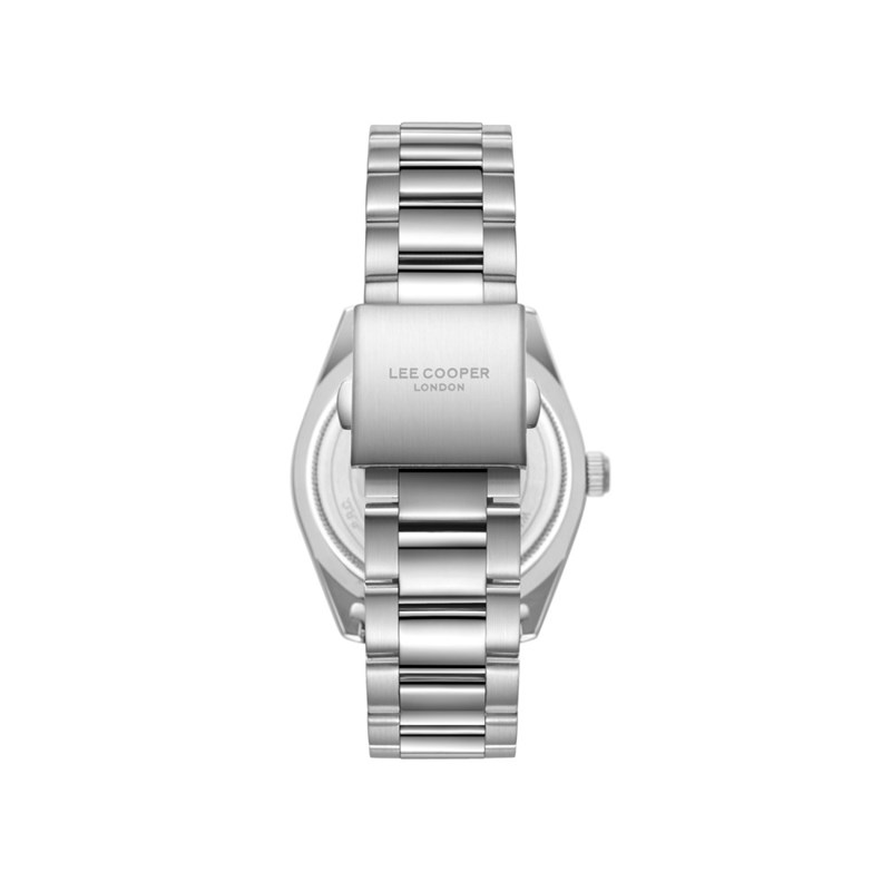 PIERRE - Montre Homme - Analogique Mouvement Quartz 3 aiguilles et date - Boitier rond en métal argenté - Cadran vert - vue 4