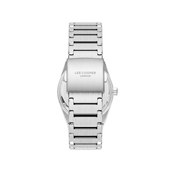 STANLEY - Montre Homme - Analogique Mouvement Quartz 3 aiguilles et date - Boitier tonneau en métal argenté - Cadran noir