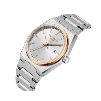 STANLEY - Montre Homme - Analogique Mouvement Quartz 3 aiguilles et date - Boitier tonneau en métal argenté - Cadran argent