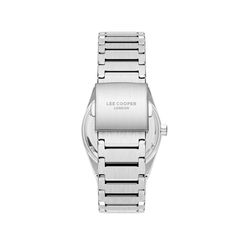STANLEY - Montre Homme - Analogique Mouvement Quartz 3 aiguilles et date - Boitier tonneau en métal argenté - Cadran gris - vue 4