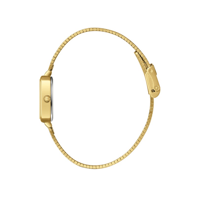 HARPER - Montre Femme - Analogique Mouvement Quartz 2 aiguilles - Boitier carré en métal doré - vue 3