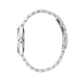 MANON - Montre Femme - Analogique Mouvement Quartz 3 aiguilles et date - Boitier tonneau en métal argenté - Cadran vert