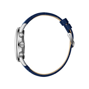 MARVIN - Montre Homme - Analogique Mouvement Quartz Multifonction - Boitier rond en métal - Bracelet bleu