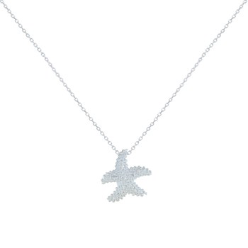 Collier Argent 925 Etoile de Mer et Billes - taille 42 cm