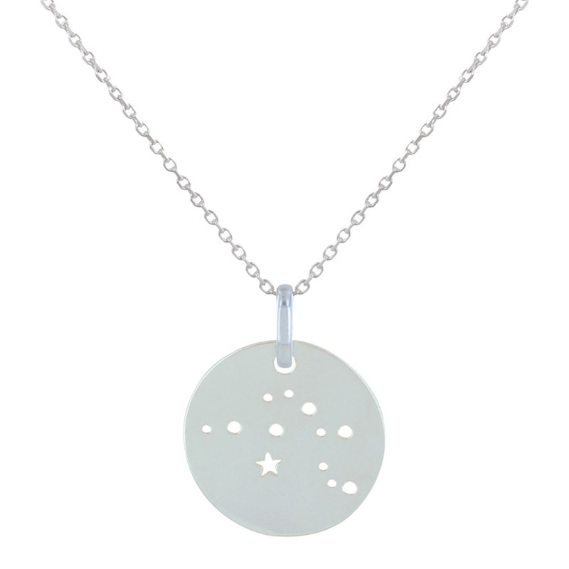 Collier Argent 925 Zodiaque Constellation Verseau - taille 40 cm