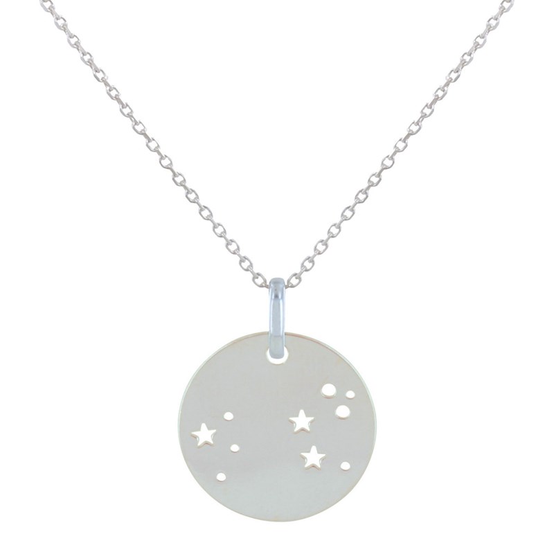 Collier Argent 925 Zodiaque Constellation Lion - taille 40 cm