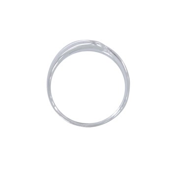 925 Silver Ring You and Me Mother-of-Pearl Drops