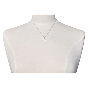 Pendentif Argent 925 Rond Lisse de Nacre