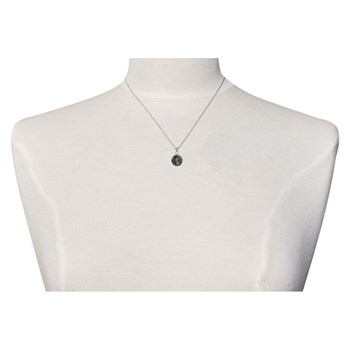 Pendentif Argent 925 Rond Lisse de Jaspe Kambaba