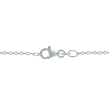 Collier Deux Plumes d'Argent 925 - taille 42 cm