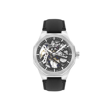 Montre Homme - Analogique Mouvement Squelette Automatique - Bracelet noir