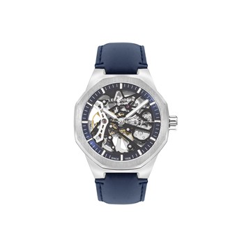Montre Homme - Analogique Mouvement Squelette Automatique - Bracelet bleu