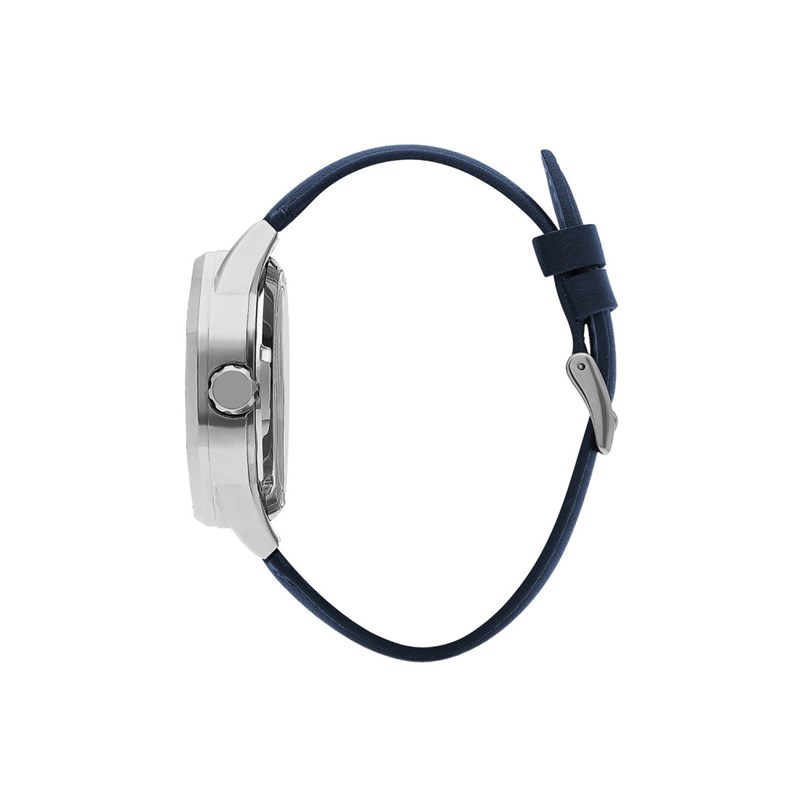 Montre Homme - Analogique Mouvement Squelette Automatique - Bracelet bleu - vue 2