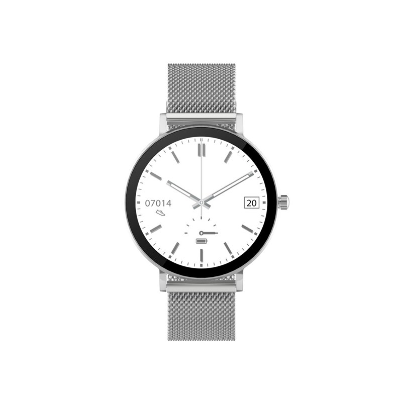 SUPER SLIM AMOLED - Boitier rond - Bracelet en mailles milanaises doré