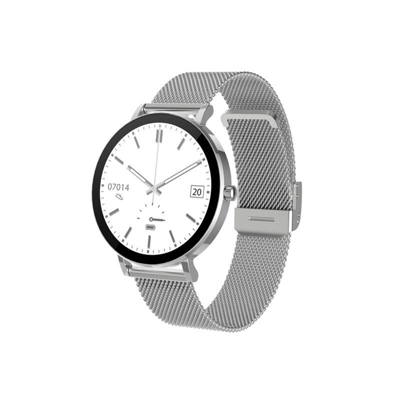 SUPER SLIM AMOLED - Boitier rond - Bracelet en mailles milanaises doré - vue 2
