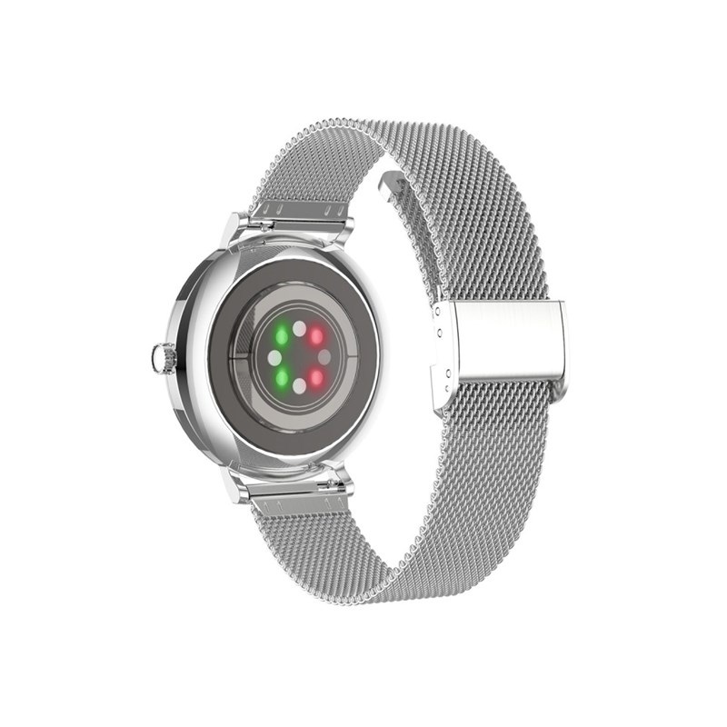SUPER SLIM AMOLED - Boitier rond - Bracelet en mailles milanaises doré - vue 3