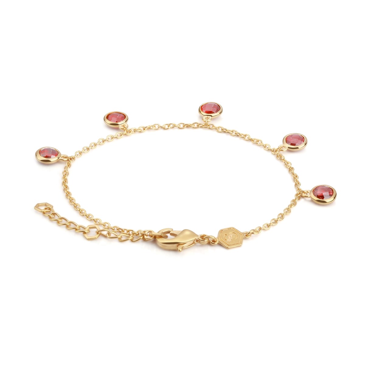 Bracelet Gemia en pierres Grenat - vue 2