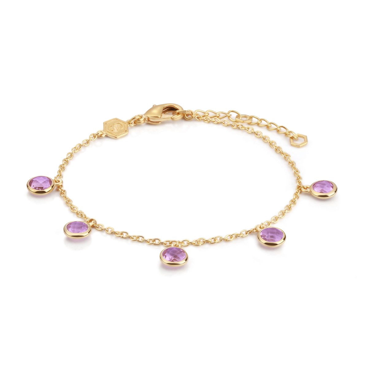 Bracelet Gemia en pierres Améthyste