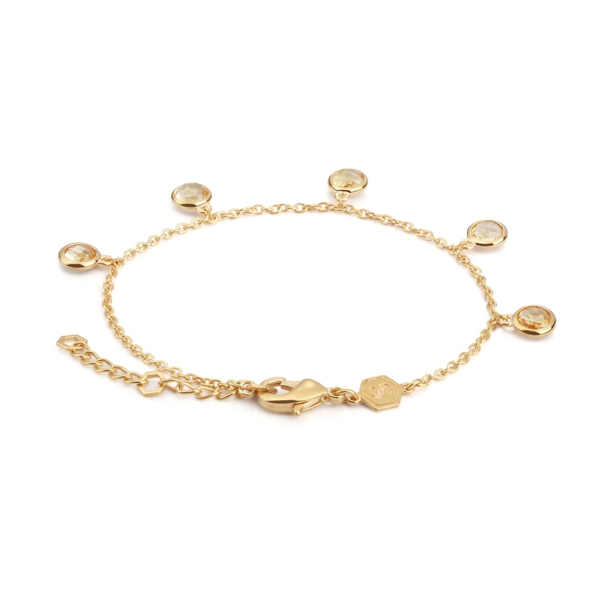 Bracelet Gemia en pierres Citrine - vue 2