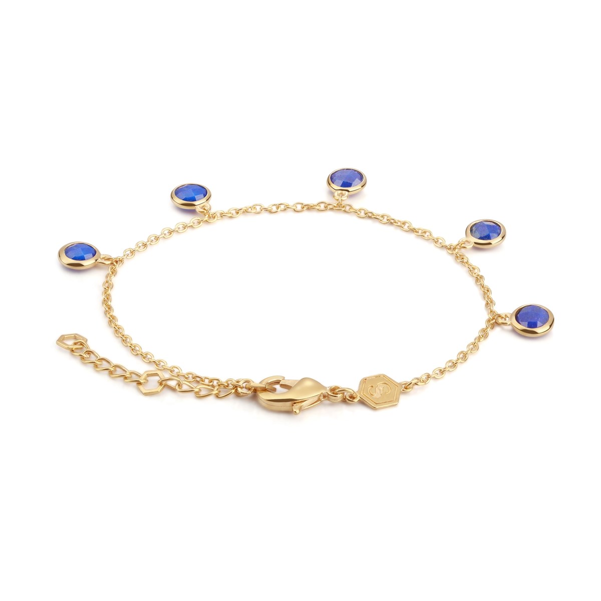 Bracelet Gemia en pierres Lapis-lazuli - vue 2