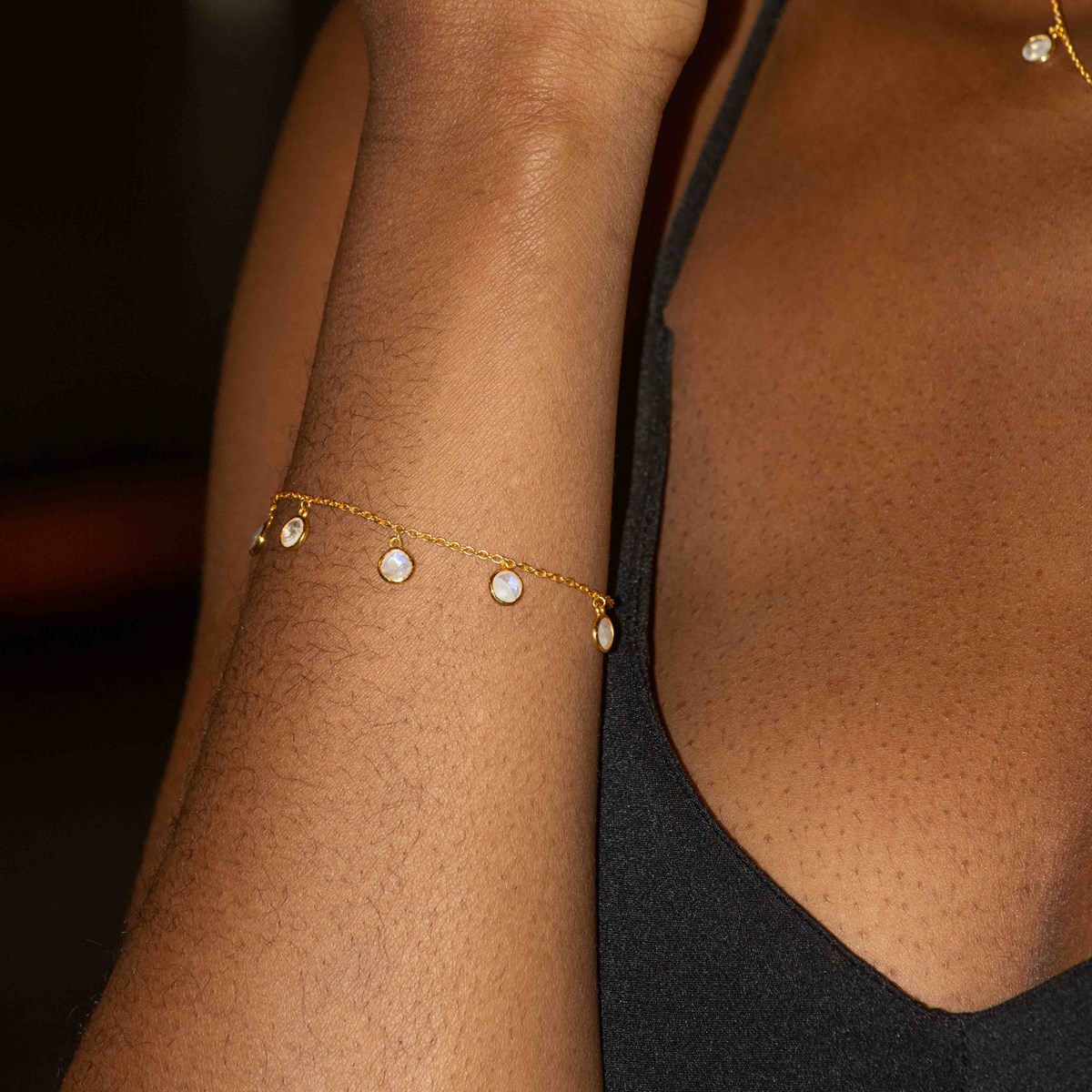 Bracelet Gemia en Pierres de lune - vue 3