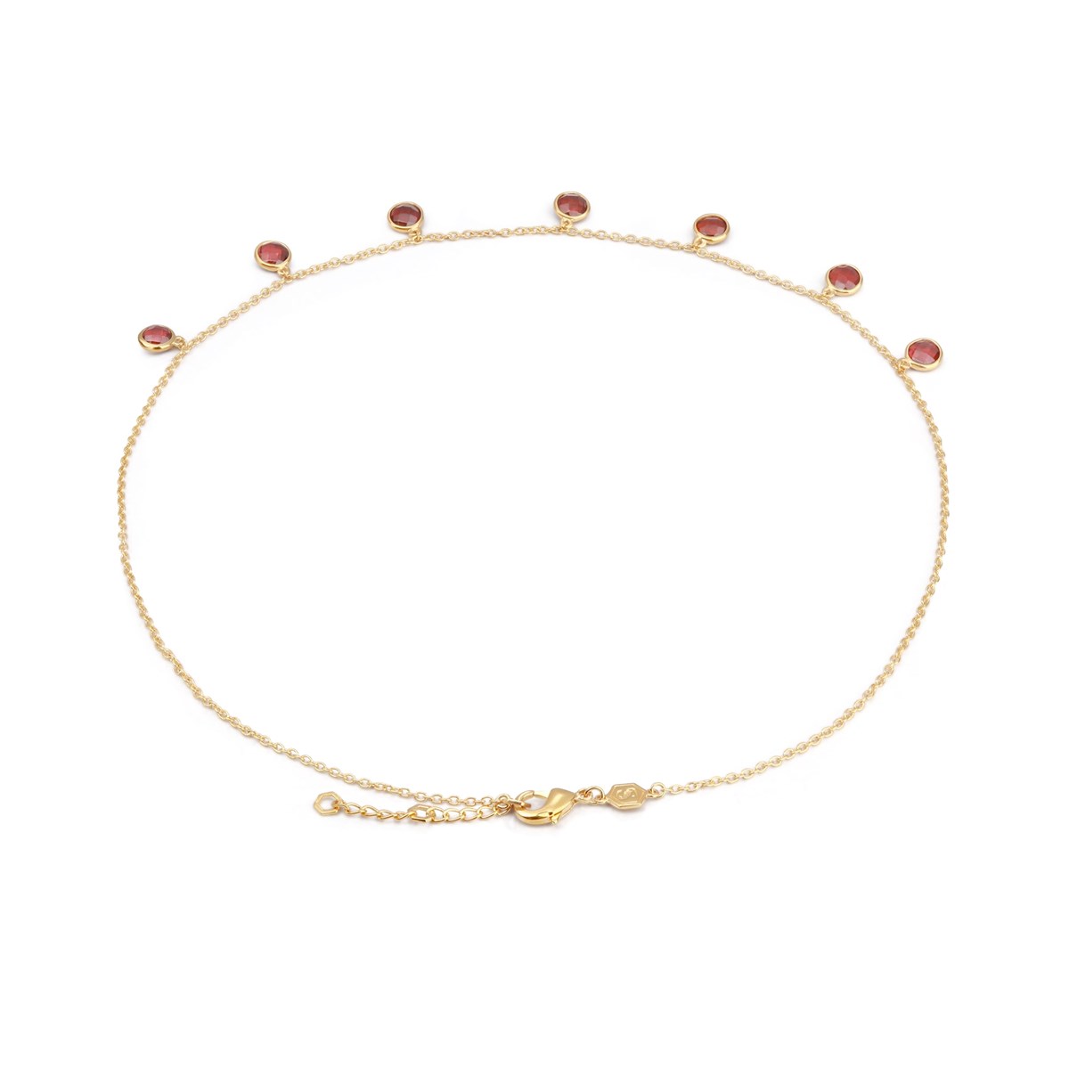 Collier Gemia en pierres Grenat - vue 2