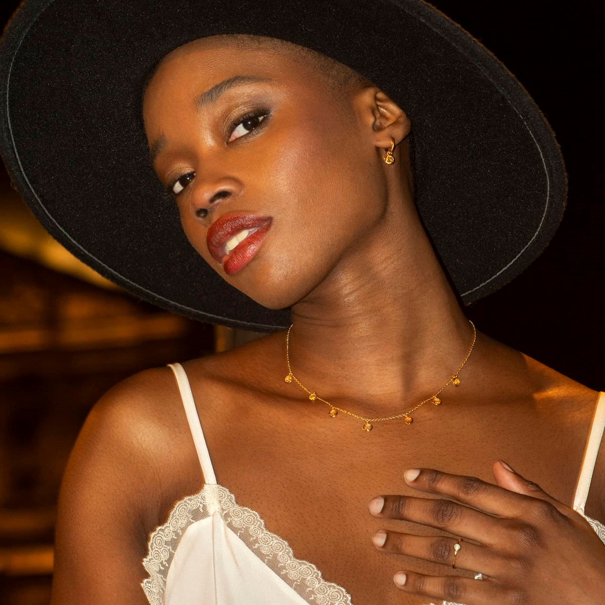 Collier Gemia en pierres Citrine - vue 3