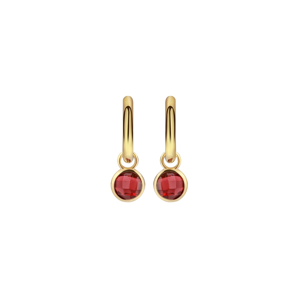 Boucles d'oreilles Gemia en pierres Grenat - vue 2