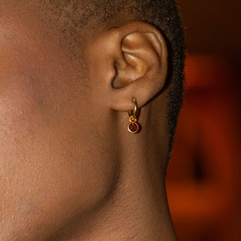 Boucles d'oreilles Gemia en pierres Grenat