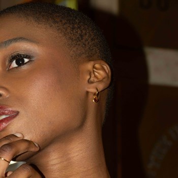 Boucles d'oreilles Gemia en pierres Grenat