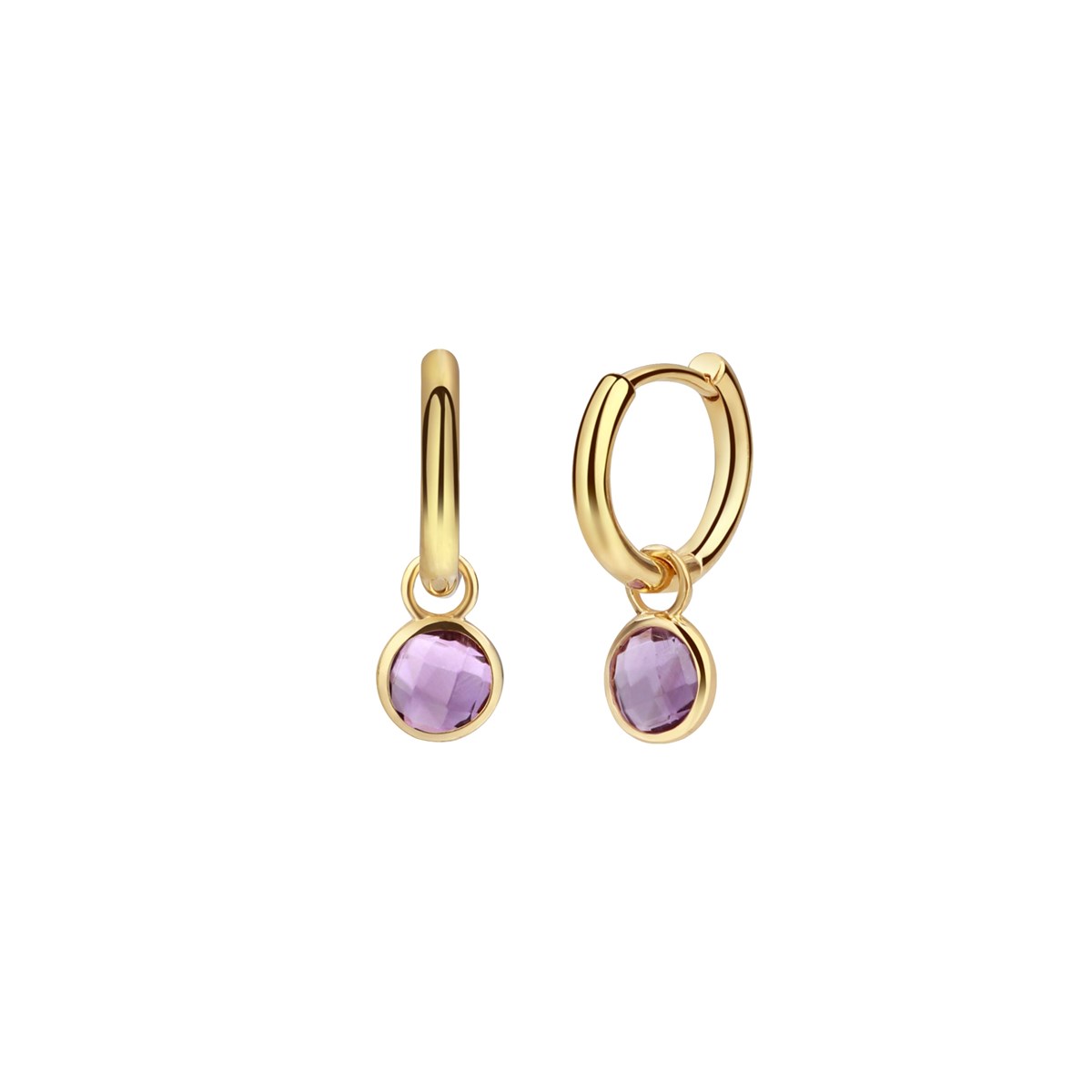 Boucles d'oreilles Gemia en pierres Améthyste