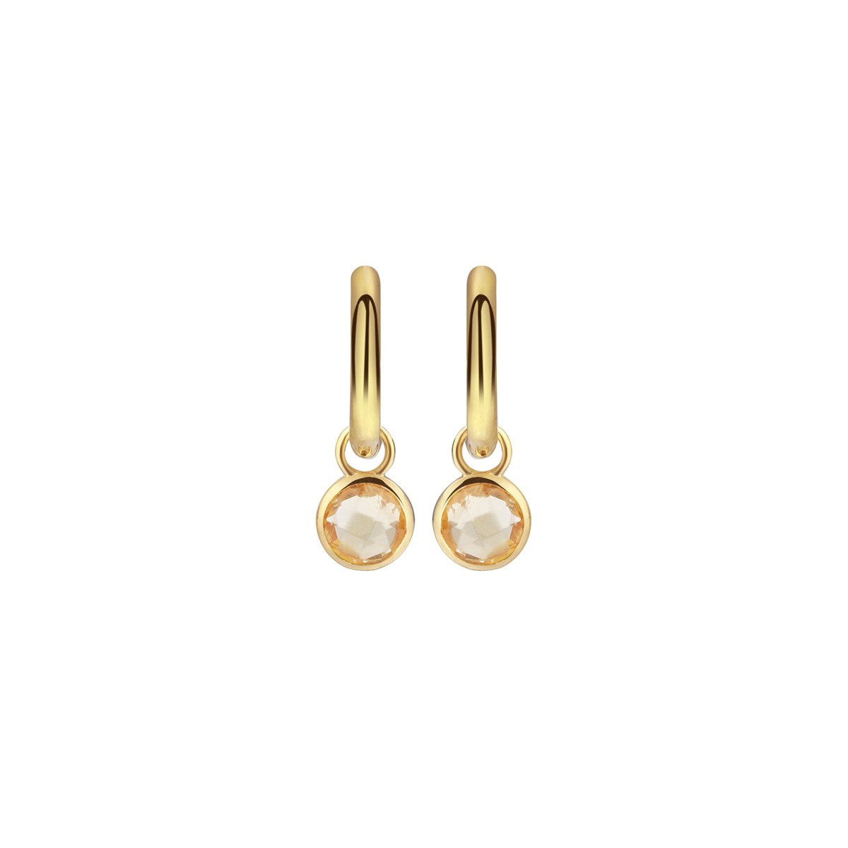 Boucles d'oreilles Gemia en pierres Citrine - vue 2