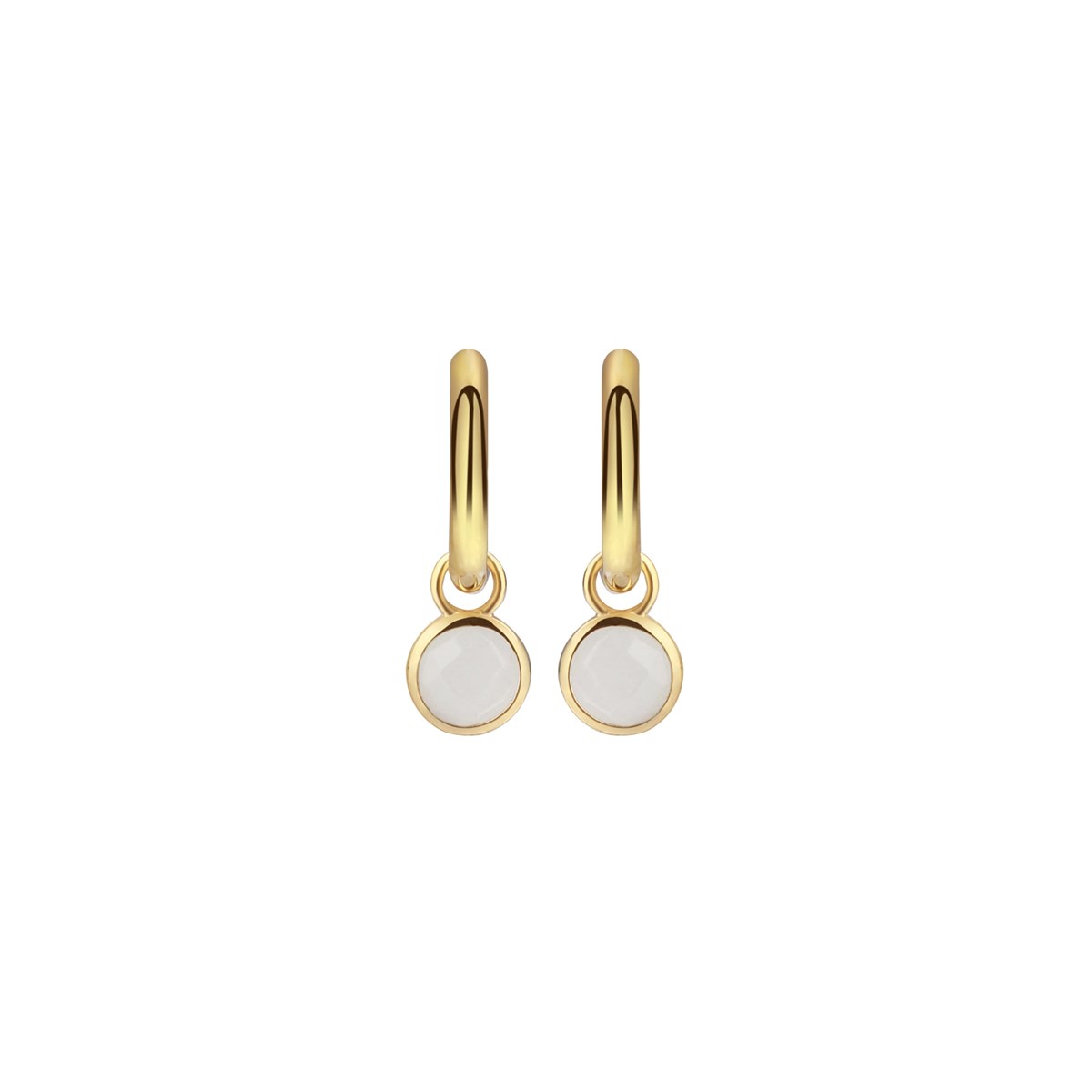 Boucles d'oreilles Gemia en Pierres de lune - vue 5