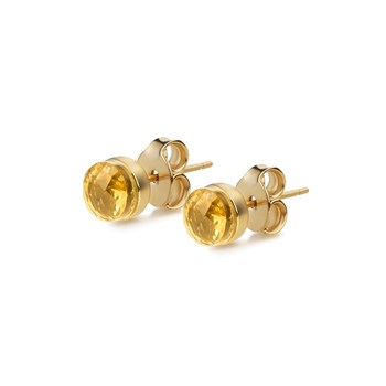 Boucles d'oreilles Aurora en pierres Citrine