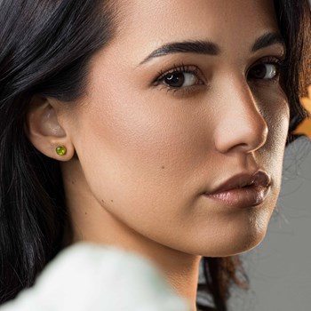 Boucles d'oreilles Aurora en pierres Péridot