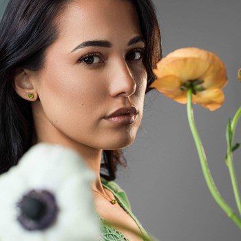 Boucles d'oreilles Aurora en pierres Péridot