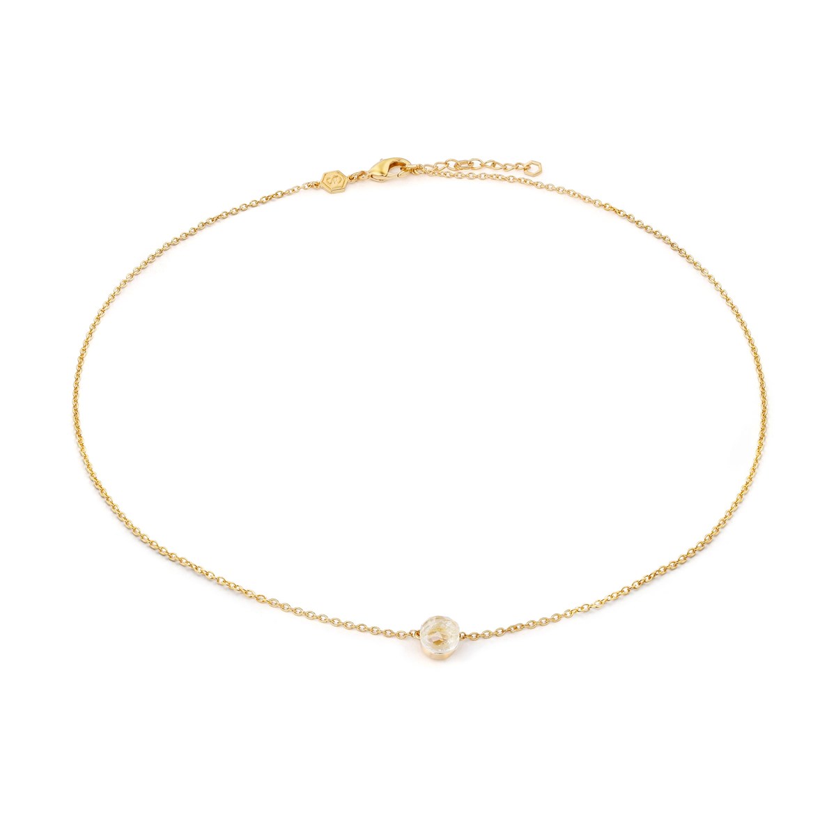 Collier, bracelet et boucles d'oreilles Aurora en pierres Citrine - vue 3
