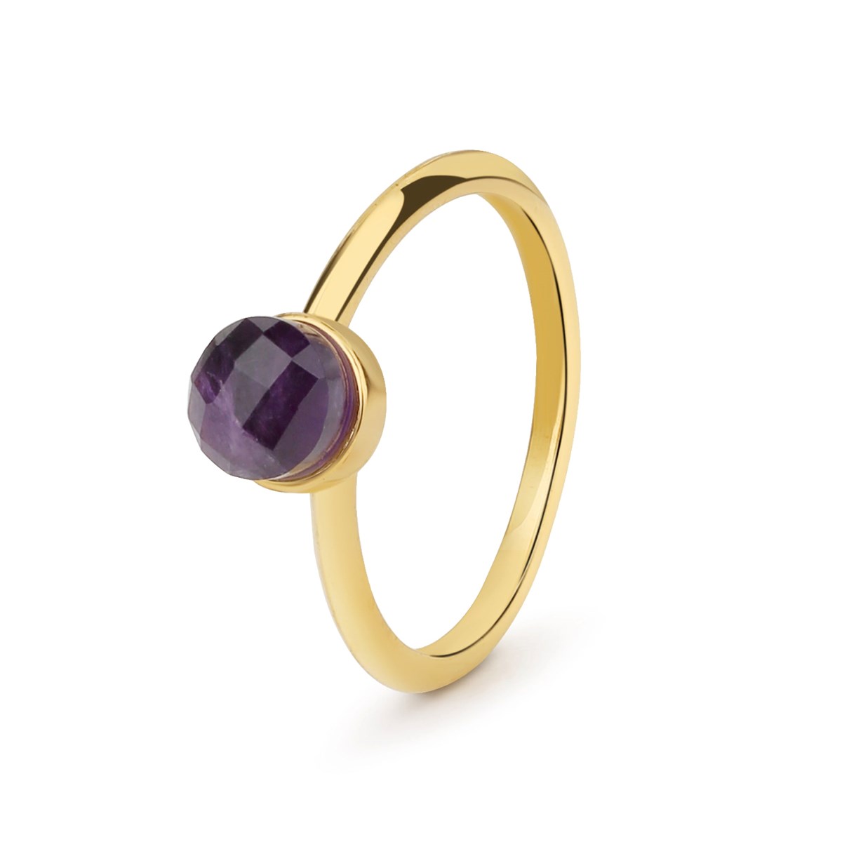 Bague Aurora en pierre Améthyste