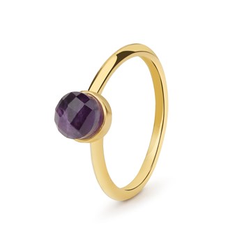 Bague Aurora en pierre Améthyste