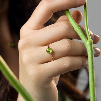 Bague Aurora en pierre Péridot