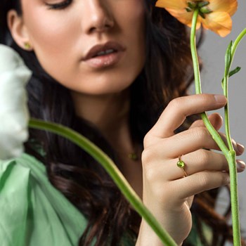 Bague Aurora en pierre Péridot