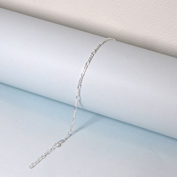 Bracelet en Argent 925 Maille Figaro 1,7mm