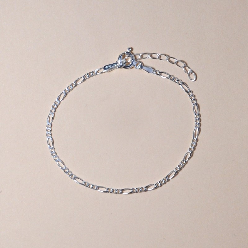Bracelet en Argent 925 Maille Figaro 1,7mm - vue 4